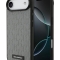Karl Lagerfeld для iPhone Air чехол PU Saffiano Monogram Metal Plate logo Hard Grey (MagSafe)