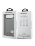 Karl Lagerfeld для iPhone Air чехол PU Saffiano Monogram Metal Plate logo Hard Grey (MagSafe)
