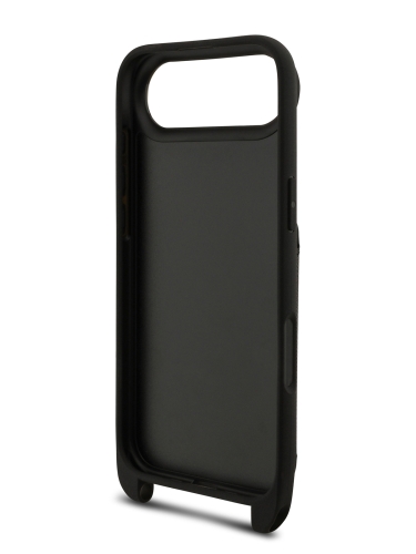 Karl Lagerfeld для iPhone Air чехол Crossbody cardslot PU Saffiano NFT Karl&Choupette Hard Black