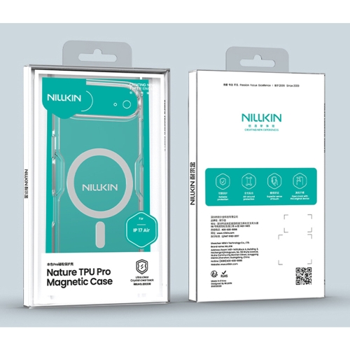 Nillkin для iPhone Air чехол Nature TPU Pro Magnetic White (прозрачный)