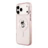 Karl Lagerfeld для iPhone 17 Pro Max чехол IML Sketch Choupette Metal camera прозрачный/розовый (MagSafe)