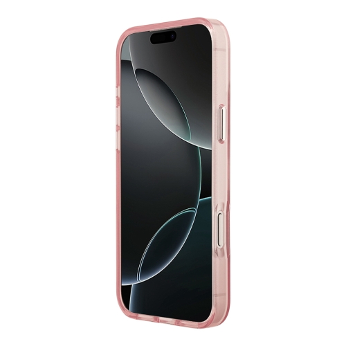 Karl Lagerfeld для iPhone 17 Pro Max чехол IML Sketch Choupette Metal camera прозрачный/розовый (MagSafe)