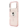 Karl Lagerfeld для iPhone 17 Pro Max чехол IML Sketch Choupette Metal camera прозрачный/розовый (MagSafe)