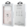 Karl Lagerfeld для iPhone 17 Pro Max чехол IML Sketch Choupette Metal camera прозрачный/розовый (MagSafe)