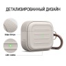 Чехол Elago Armor Silicone hang case для AirPods 3 (2021), бежевый