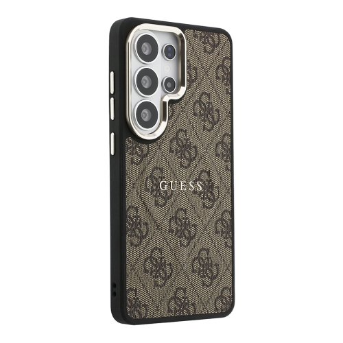 Guess для Galaxy S26 Ultra чехол PU 4G Classic metal logo &Camera Hard Brown (MagSafe)