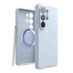 Elago для Galaxy S26 Ultra чехол Magnetic Silicone Light Blue (MagSafe)