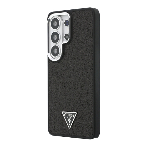 Guess для Galaxy S26 Ultra чехол Fixed Glitters Tringle metal logo & Camera Hard Black (MagSafe)