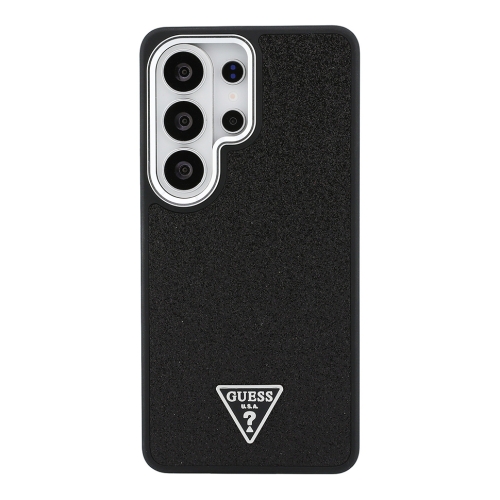 Guess для Galaxy S26 Ultra чехол Fixed Glitters Tringle metal logo & Camera Hard Black (MagSafe)
