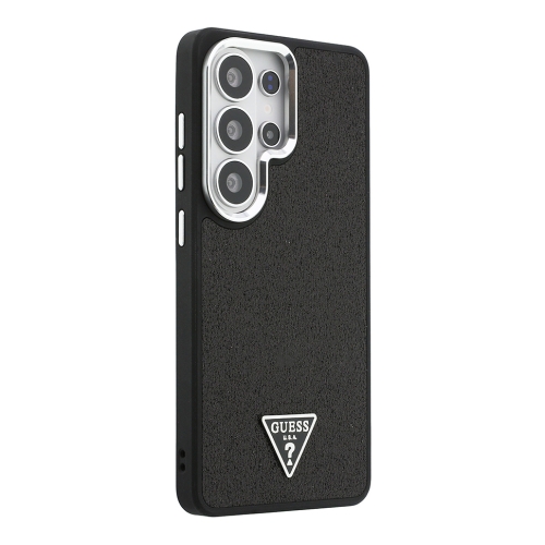 Guess для Galaxy S26 Ultra чехол Fixed Glitters Tringle metal logo & Camera Hard Black (MagSafe)