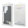 Guess для Galaxy S26 Ultra чехол Fixed Glitters Tringle metal logo & Camera Hard Black (MagSafe)