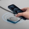 Беспроводная зарядка EnergEA Bazic GoMag Trio magnetic wireless foldable 15W, серая