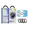 BlueO стекло для iPhone 18 Pro/18 Pro Max, Camera Lens 99-AR PVD Titanium 3 шт. Silver +installer