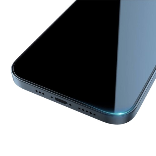 Защитное стекло Nillkin Guardian Антишпион для iPhone 14 Pro, черная рамка