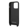 Чехол Mercedes Leather Stars Hard +Crossbody strap для iPhone 14 Pro Max, черный
