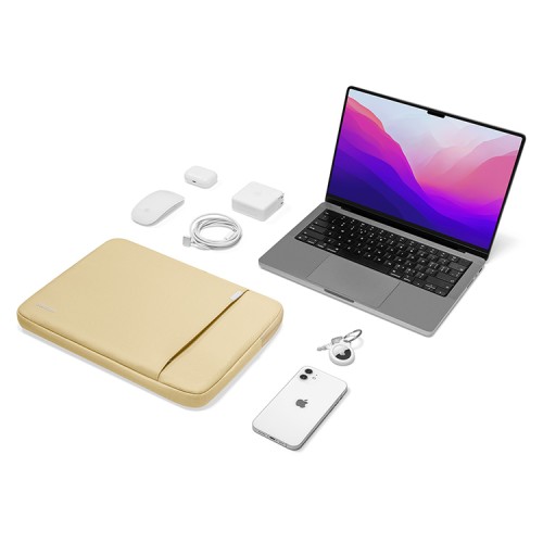 Чехол-папка Tomtoc Defender Laptop Sleeve A13 для Macbook Pro/Air 13-14", Yellowish