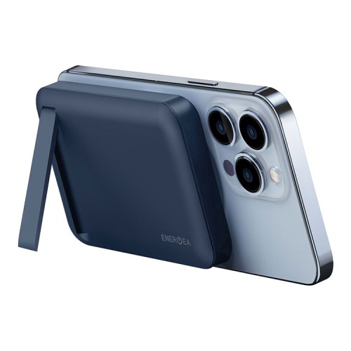 EnergEA АКБ MagPac MINI, 10000W Magnetic wireless 15W USB-C 20W ultra-slim with stand Blue