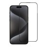 BlueO стекло для iPhone 15 Pro Max Large arc Anti-Dust Anti-Static Black (3D-эфф. с защ. сеткой)