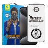 BlueO стекло для iPhone 15 Pro Max Large arc Anti-Dust Anti-Static Black (3D-эфф. с защ. сеткой)