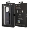BMW для iPhone 15 Pro Max чехол GripStand M-Collection PU Carbon eff Tricolor Hard Black