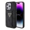 Guess для iPhone 15 Pro чехол GripStand PU 4G with Triangle Diamond metal logo Hard Black