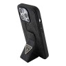 Guess для iPhone 15 Pro чехол GripStand PU 4G with Triangle Diamond metal logo Hard Black