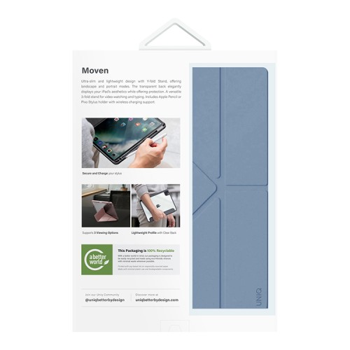 Uniq для iPad Air 13 (2024/25) чехол Moven Stone Blue