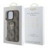 Guess для iPhone 16 Pro Max чехол GripStand PU 4G with Triangle Diamond Brown