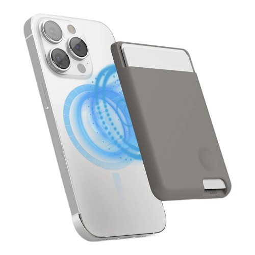 Elago магнитный бумажник MagSafe Card Pocket Silicone Medium Grey