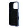 DKNY для iPhone 16 Pro Max чехол Liquid Silicone Metal logo and Camera frame Hard Blue (MagSafe)