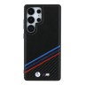 BMW для Galaxy S25 Ultra чехол M-Collection PU Texturized/Carbon Metal logo Hard Black (MagSafe)