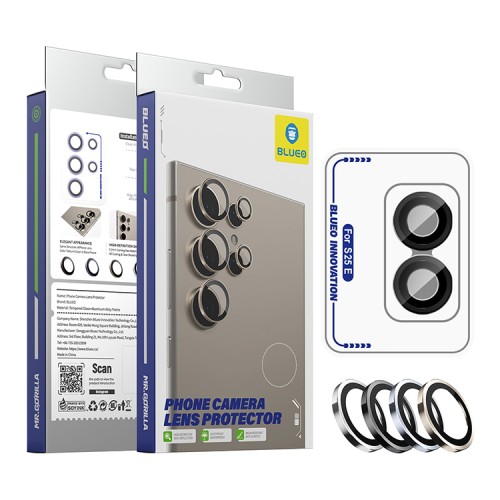 BlueO стекло для Galaxy S25 Edge, Camera lens Armor metal 2 шт. Black