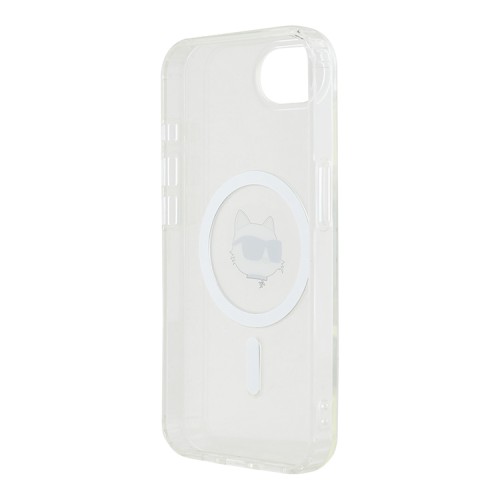 Karl Lagerfeld для iPhone 16e чехол PC/TPU NFT Choupette Head Hard White (MagSafe)