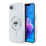 Karl Lagerfeld для iPhone 16e чехол PC/TPU NFT Choupette Head Hard White (MagSafe)