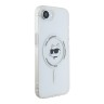 Karl Lagerfeld для iPhone 16e чехол PC/TPU NFT Choupette Head Hard White (MagSafe)