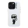 Karl Lagerfeld для iPhone 16 Pro Max чехол Liquid Silicone Sketch Karl Ikonik White (MagSafe)