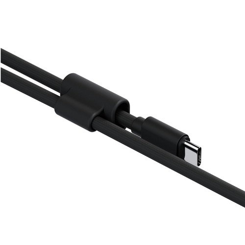 Energea Кабель +Ремешок Lasso 2in1 USB-C to USB-C cable PD240W 5A +Crossbody phone strap 1.5m Black