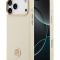 Guess для iPhone 17 Pro Max чехол PU Grained 4G Diamond metal logo Gold camera Hard Beige (MagSafe)