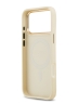 Guess для iPhone 17 Pro Max чехол PU Grained 4G Diamond metal logo Gold camera Hard Beige (MagSafe)
