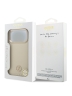 Guess для iPhone 17 Pro Max чехол PU Grained 4G Diamond metal logo Gold camera Hard Beige (MagSafe)