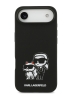 Karl Lagerfeld для iPhone Air чехол Liquid Silicone Sketch Karl & Choupette Hard Black (MagSafe)