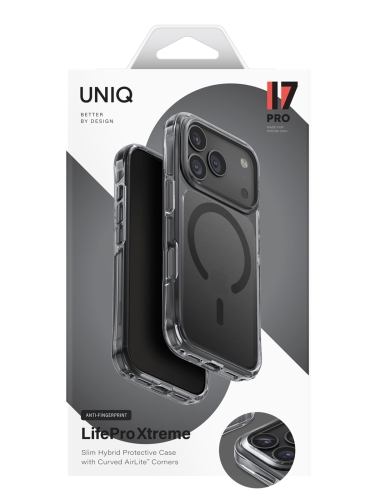 Uniq для iPhone 17 Pro чехол Lifepro Xtreme AF Frost Smoke (MagSafe)