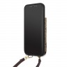 Чехол Guess 4G Crossbody cardslots magnetic Hard для iPhone 12 | 12 Pro, коричневый