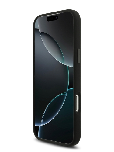 Karl Lagerfeld для iPhone 17 Pro чехол Liquid silicone NFT Choupette Metal pin & Camera Hard Black