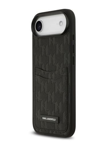 Karl Lagerfeld для iPhone Air чехол PU Saffiano Monogram with Cardslot Hard Black