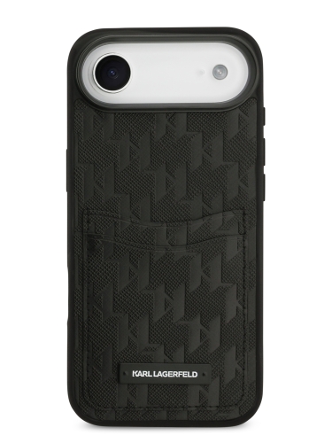 Karl Lagerfeld для iPhone Air чехол PU Saffiano Monogram with Cardslot Hard Black