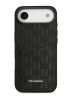 Karl Lagerfeld для iPhone Air чехол PU Saffiano Monogram with Cardslot Hard Black