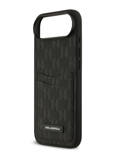Karl Lagerfeld для iPhone Air чехол PU Saffiano Monogram with Cardslot Hard Black