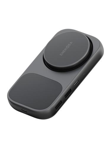 Energea распределитель HUB WiDock Plus 7in1 Qi2 Wireless USB-C 3.1 100W Gunmetal