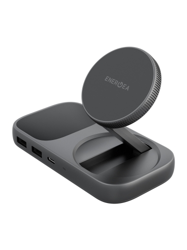 Energea распределитель HUB WiDock Plus 7in1 Qi2 Wireless USB-C 3.1 100W Gunmetal